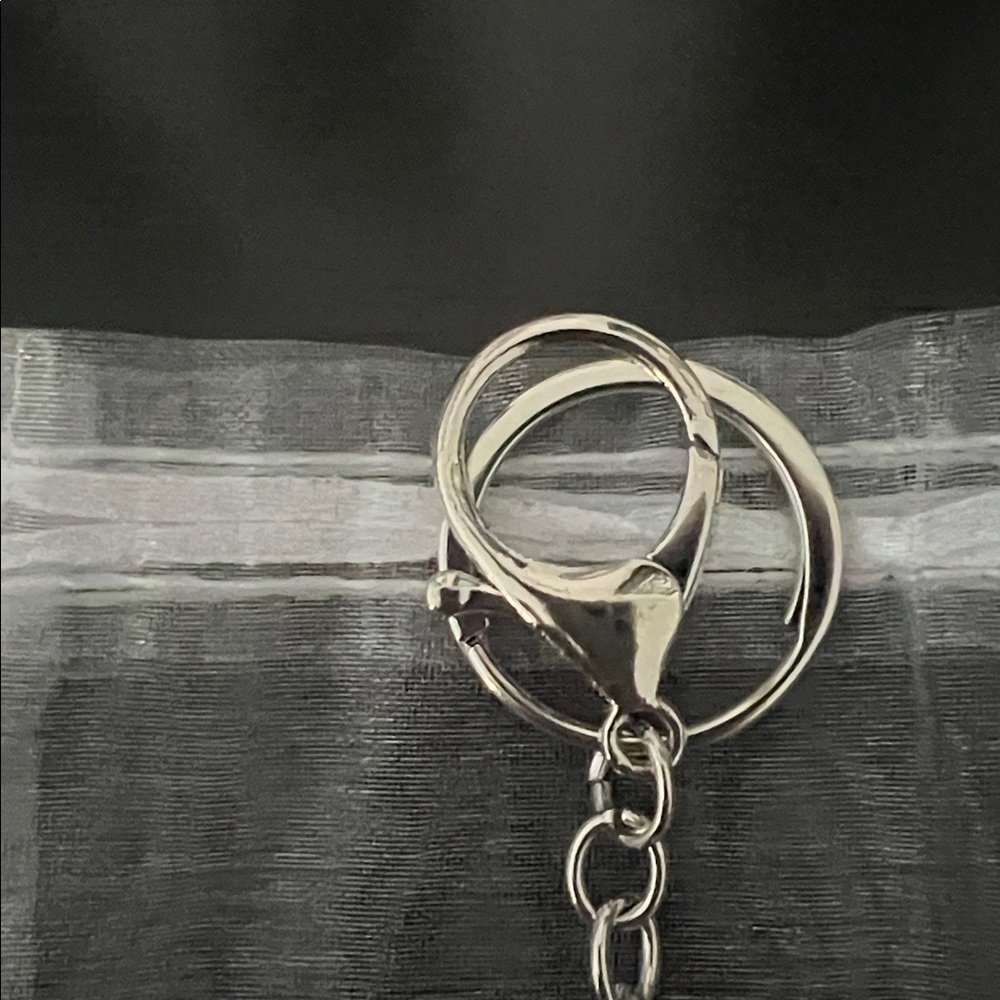 Silver Parfum N5 Bottle Keychain - Women's Key & Card Holder Accessory - Picture 3 of 6